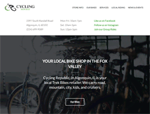 Tablet Screenshot of cycling-republic.com
